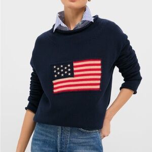 Tuckernuck Navy Cotton Americana Sweater NWT